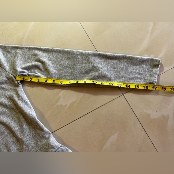 J. Crew basic long sleeve peplum tee gray Size S big cotton lightweight - Picture 10 of 16